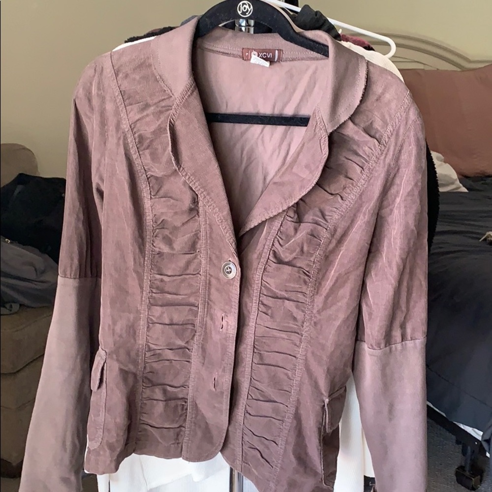 brown jacket/cardigan